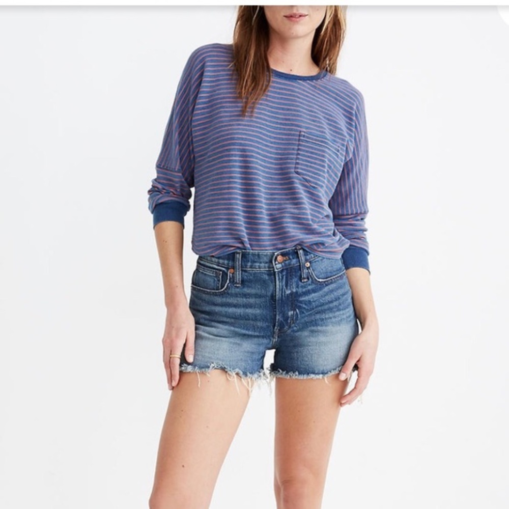 Madewell high rise denim shorts size 26